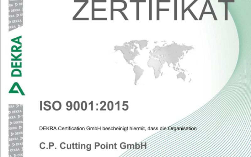ISO 9001 Zertifikat